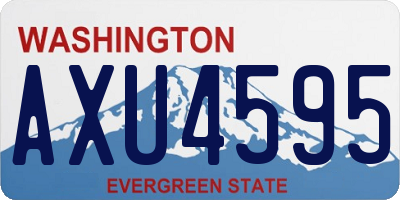 WA license plate AXU4595