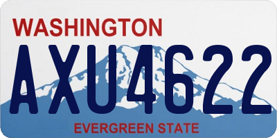 WA license plate AXU4622