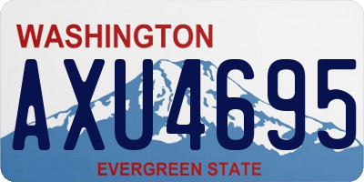 WA license plate AXU4695