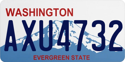 WA license plate AXU4732