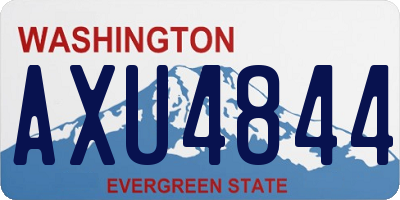 WA license plate AXU4844