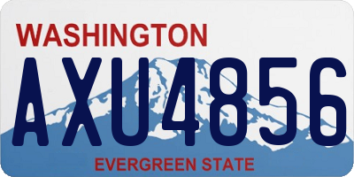 WA license plate AXU4856
