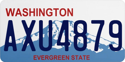 WA license plate AXU4879