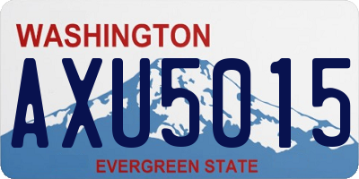 WA license plate AXU5015