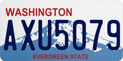 WA license plate AXU5079