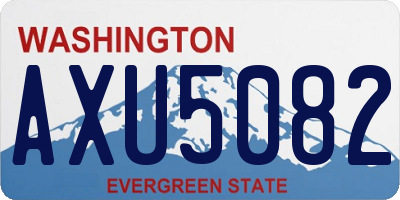 WA license plate AXU5082