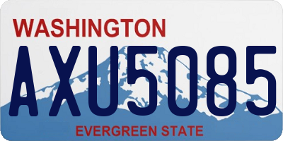 WA license plate AXU5085