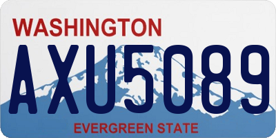 WA license plate AXU5089