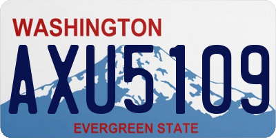 WA license plate AXU5109