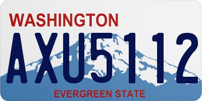 WA license plate AXU5112