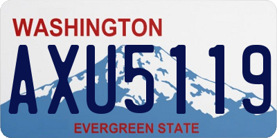 WA license plate AXU5119