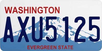 WA license plate AXU5125