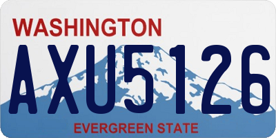 WA license plate AXU5126