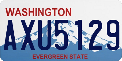 WA license plate AXU5129
