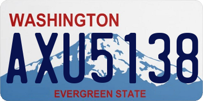 WA license plate AXU5138