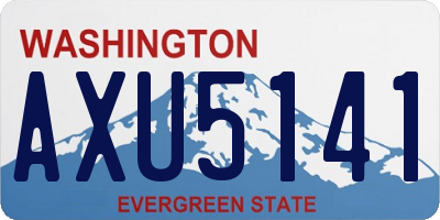 WA license plate AXU5141