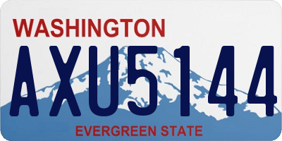 WA license plate AXU5144