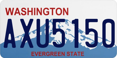 WA license plate AXU5150