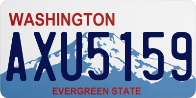 WA license plate AXU5159