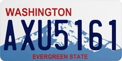 WA license plate AXU5161
