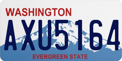 WA license plate AXU5164