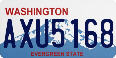 WA license plate AXU5168