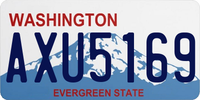 WA license plate AXU5169
