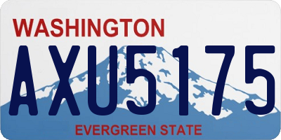 WA license plate AXU5175