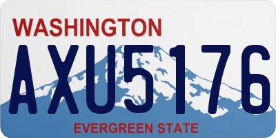 WA license plate AXU5176