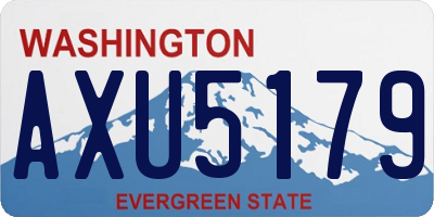 WA license plate AXU5179