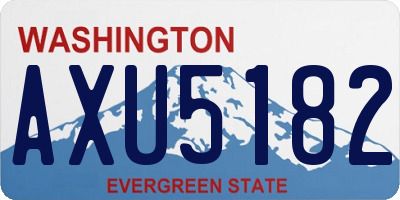 WA license plate AXU5182