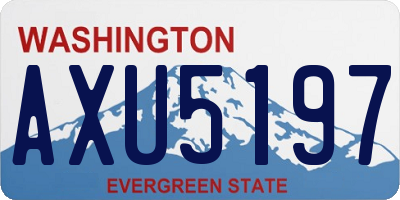 WA license plate AXU5197