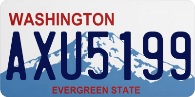 WA license plate AXU5199