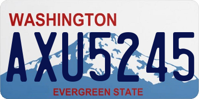 WA license plate AXU5245