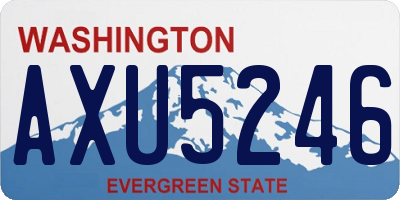 WA license plate AXU5246