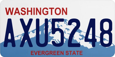 WA license plate AXU5248