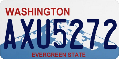 WA license plate AXU5272