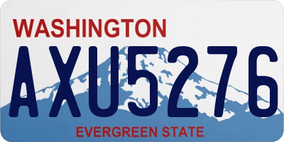 WA license plate AXU5276