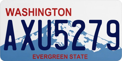 WA license plate AXU5279