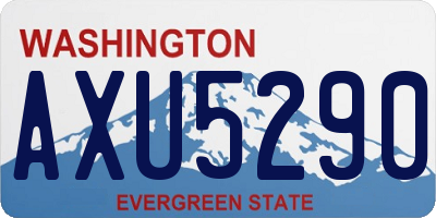 WA license plate AXU5290