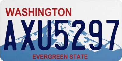 WA license plate AXU5297