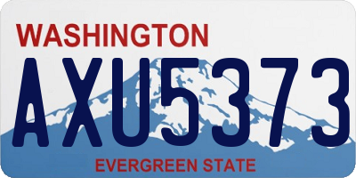 WA license plate AXU5373