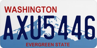 WA license plate AXU5446