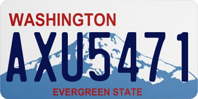 WA license plate AXU5471