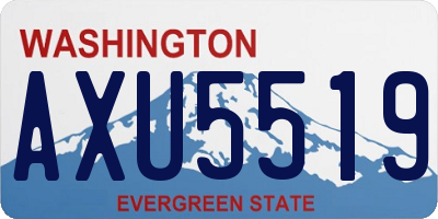 WA license plate AXU5519