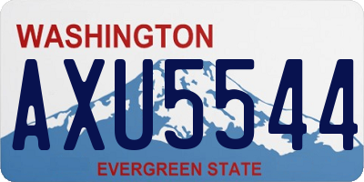 WA license plate AXU5544