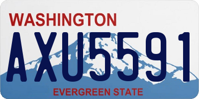 WA license plate AXU5591