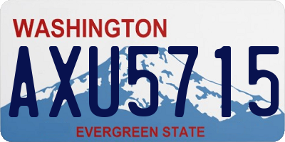 WA license plate AXU5715