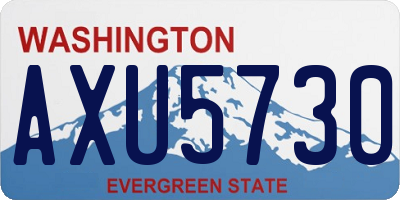 WA license plate AXU5730