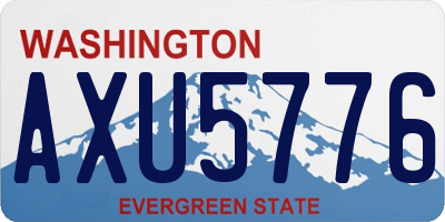 WA license plate AXU5776